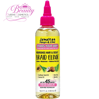 Jamaican Mango & Lime Braid Elixir– 4oz Hydrate & Strengthen Braids