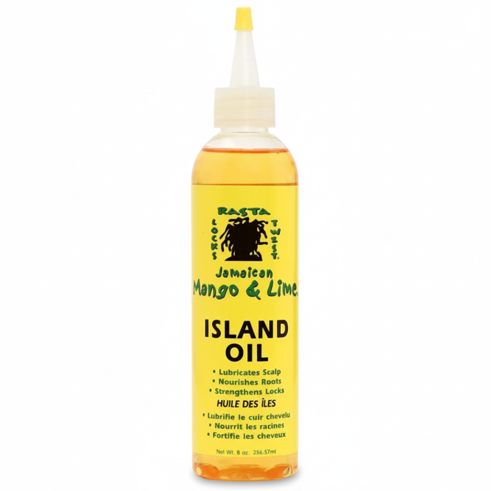 jamaican mango and lime island oil nourishes scalp strengthens locs and adds shine to hair
