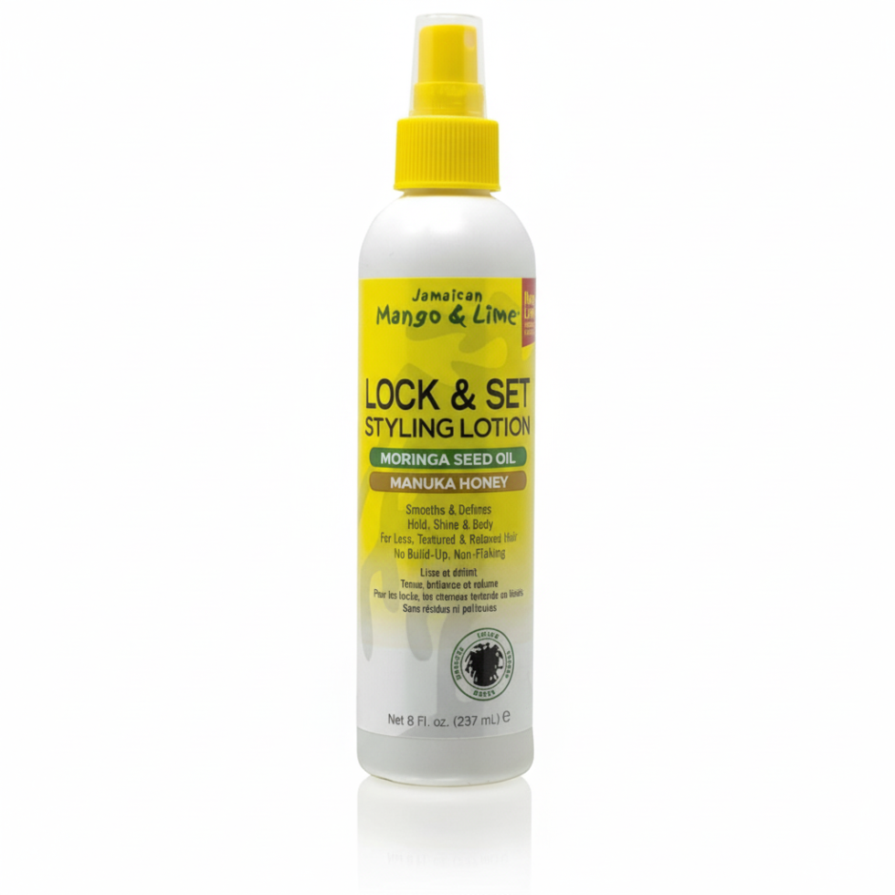 jamaican mango and lime lock and set styling lotion defines and holds locs and curls with soft flexible hold
