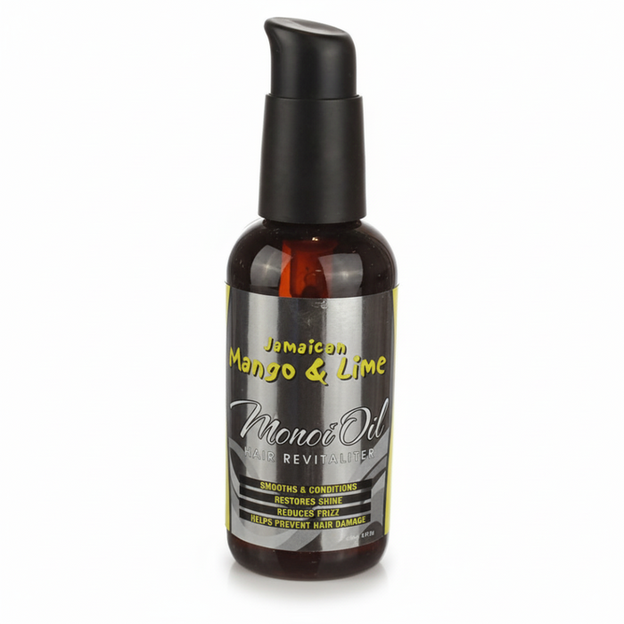 jamaican mango and lime monoi oil hair revitalizer nourishes restores and strengthens dry damaged hair naturally