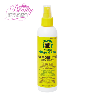 Jamaican Mango & Lime No More Itch Gro Spray 8oz- Hydrate & Strengthen Hair, Unisex