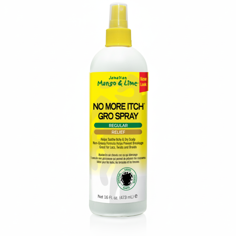 jamaican mango and lime no more itch gro spray relieves dry itchy scalp and hydrates hair roots