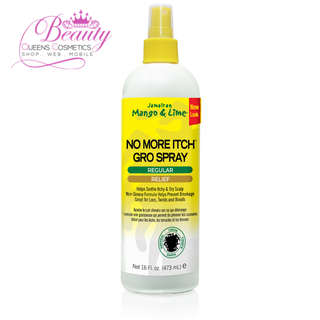 Jamaican Mango & Lime No More Itch Gro Spray – 16oz Relieves Dry Scalp