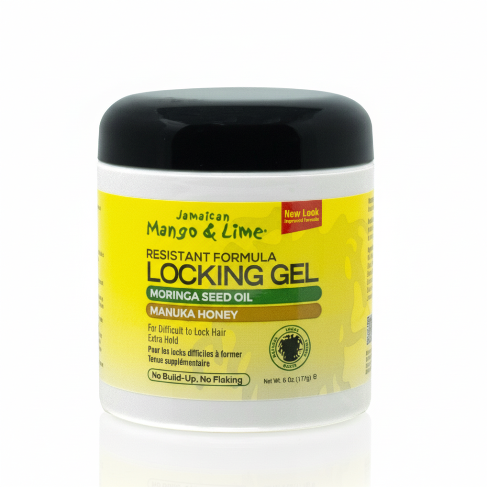jamaican mango and lime locking gel moringa seed oil manuka honey strong hold nourishing care for locs