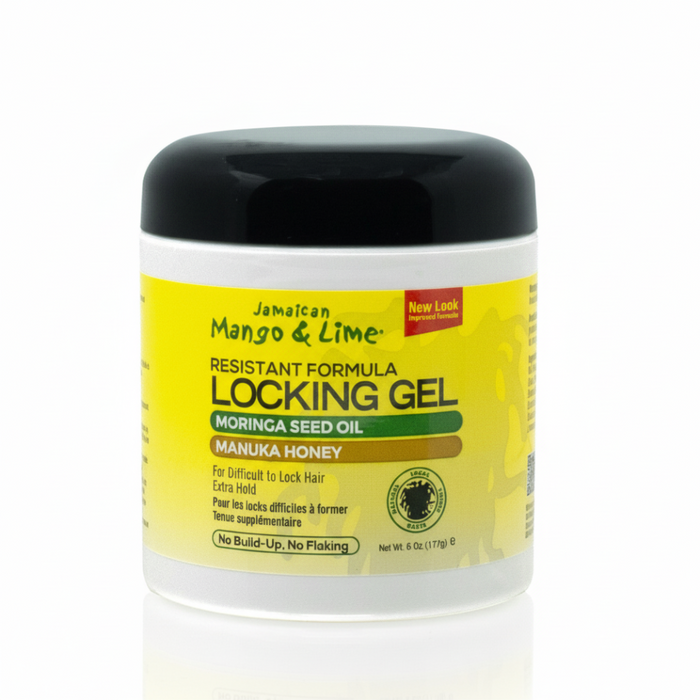 jamaican mango and lime locking gel moringa seed oil manuka honey strong hold nourishing care for locs