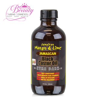 Jamaican Mango & Lime Xtra Dark Black Castor Oil 4oz- Nourish & Strengthen Hair