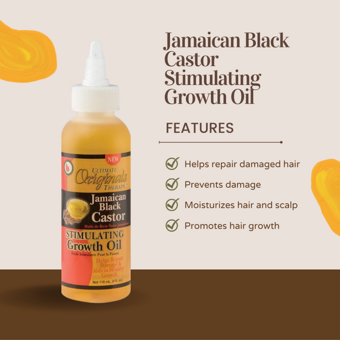 jamaican black castor oil growth oil for hair strength repair and healthy hair growth therapy oil