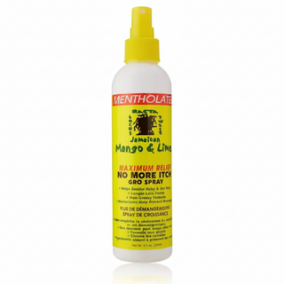 jamaican mango and lime mentholated no more itch gro spray relieves dry scalp and promotes healthy hair growth