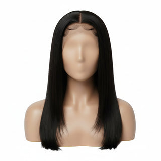 janet collection essentials molly 1 hd lace front wig natural black everyday style soft synthetic wig product