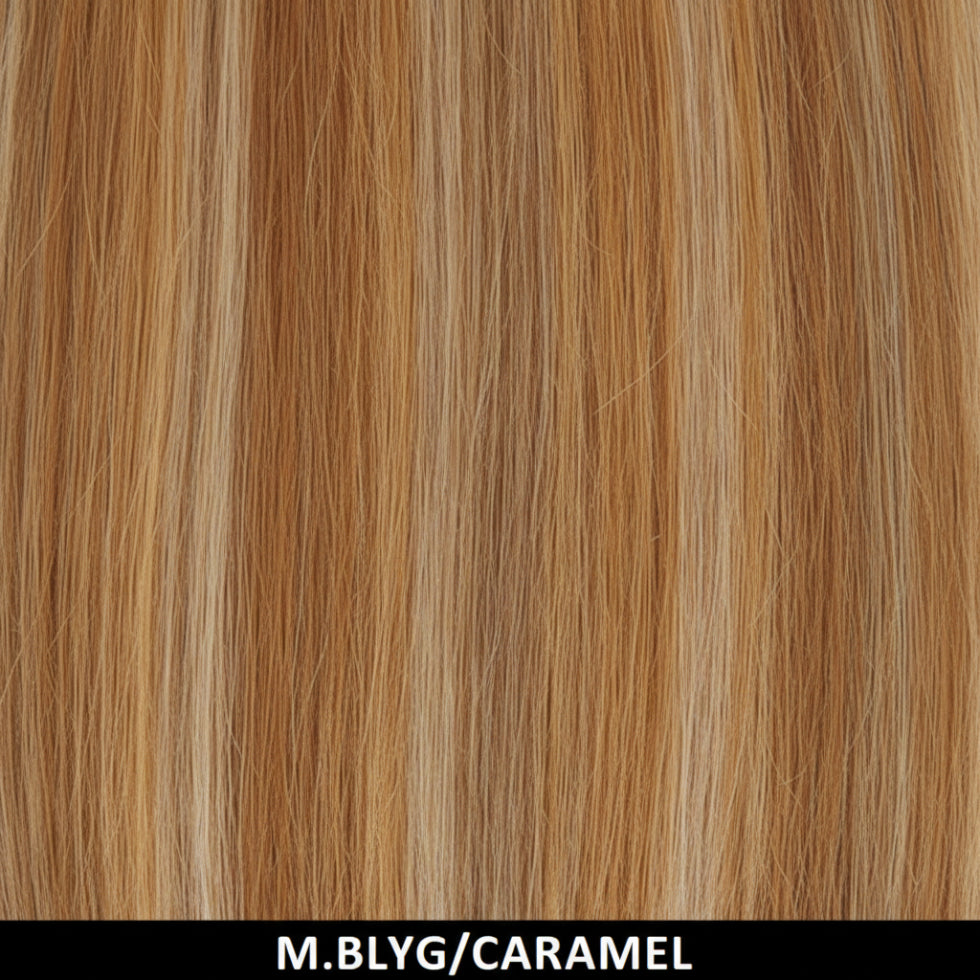 janet collection essentials molly mblyg caramel hd lace front wig brown with caramel highlights natural style synthetic wig product