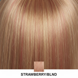 janet collection essentials molly strawberry blonde hd lace front wig soft strawberry blend natural style synthetic wig product