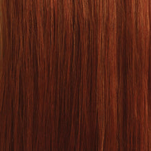 janet collection hh weft weave 28 pieces shade 350 auburn red soft natural hair extensions volume length styling