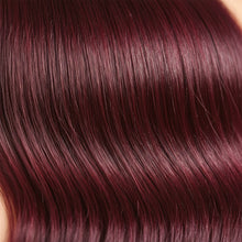 janet collection hh weft weave 28 pieces burgundy soft natural hair extensions volume length styling seamless blend