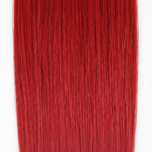 janet collection hh weft weave 28 pieces red soft natural hair extensions volume length styling vibrant red blend