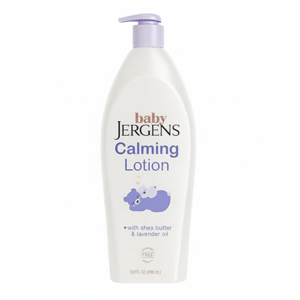 Jergens baby calming lotion 496ml gentle hydration soothing soft delicate baby skin care