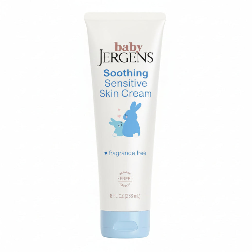 Jergens baby soothing sensitive skin cream 236ml gentle hydration soft delicate skin care