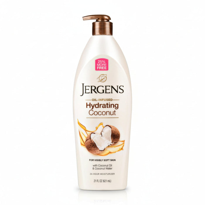 Noix de coco hydratante infusée à l'huile de Jergens 21oz/621ml