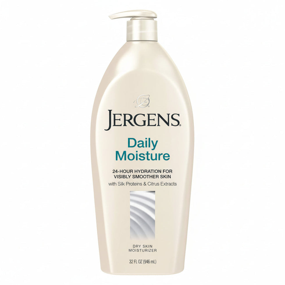 Jergens daily moisturiser 946ml long lasting hydration soft smooth skin body lotion care