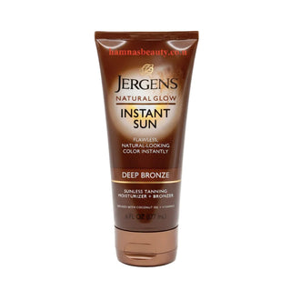 Jergens natural glow deep bronze 177ml sunless tanner moisturizer smooth radiant skin glow