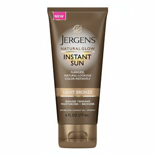 Jergens natural glow light bronze 177ml gradual sun kissed radiant smooth glowing skin