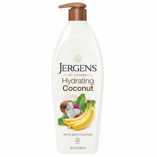 Jergens coconut oil infused lotion 783ml for deep moisture soft smooth glowing skin