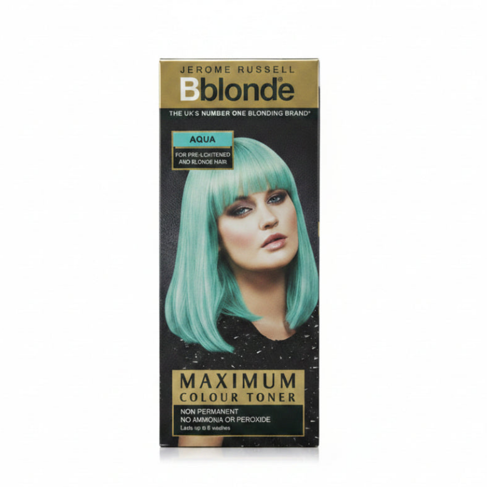 jerome russell aqua blonde toner 75ml anti brass cool blonde hair care aqua toner product