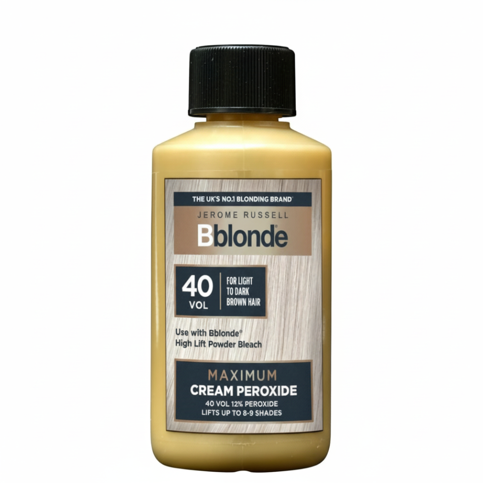 Jerome Russell Bblonde 40 vol 12 percent cream peroxide 75ml for 8 to 9 level lift hair bleaching developer
