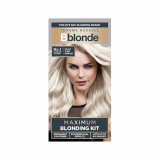Jerome Russell Bblonde maximum blonding kit 370g for 8 to 9 level lift blonde hair lightening and salon quality results