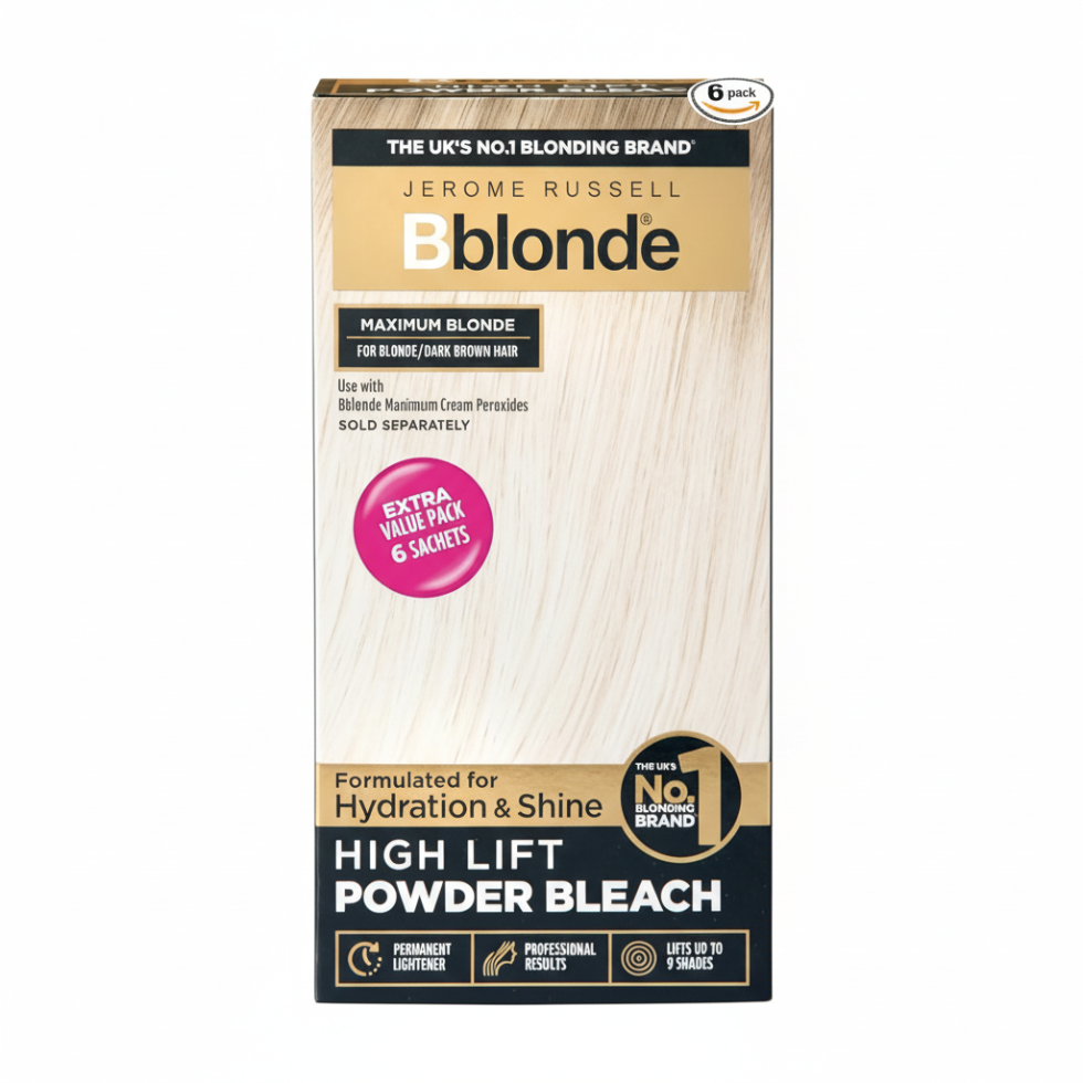 Jerome Russell Bblonde Maximum Blonde high lift powder bleach for blonde dark brown hair