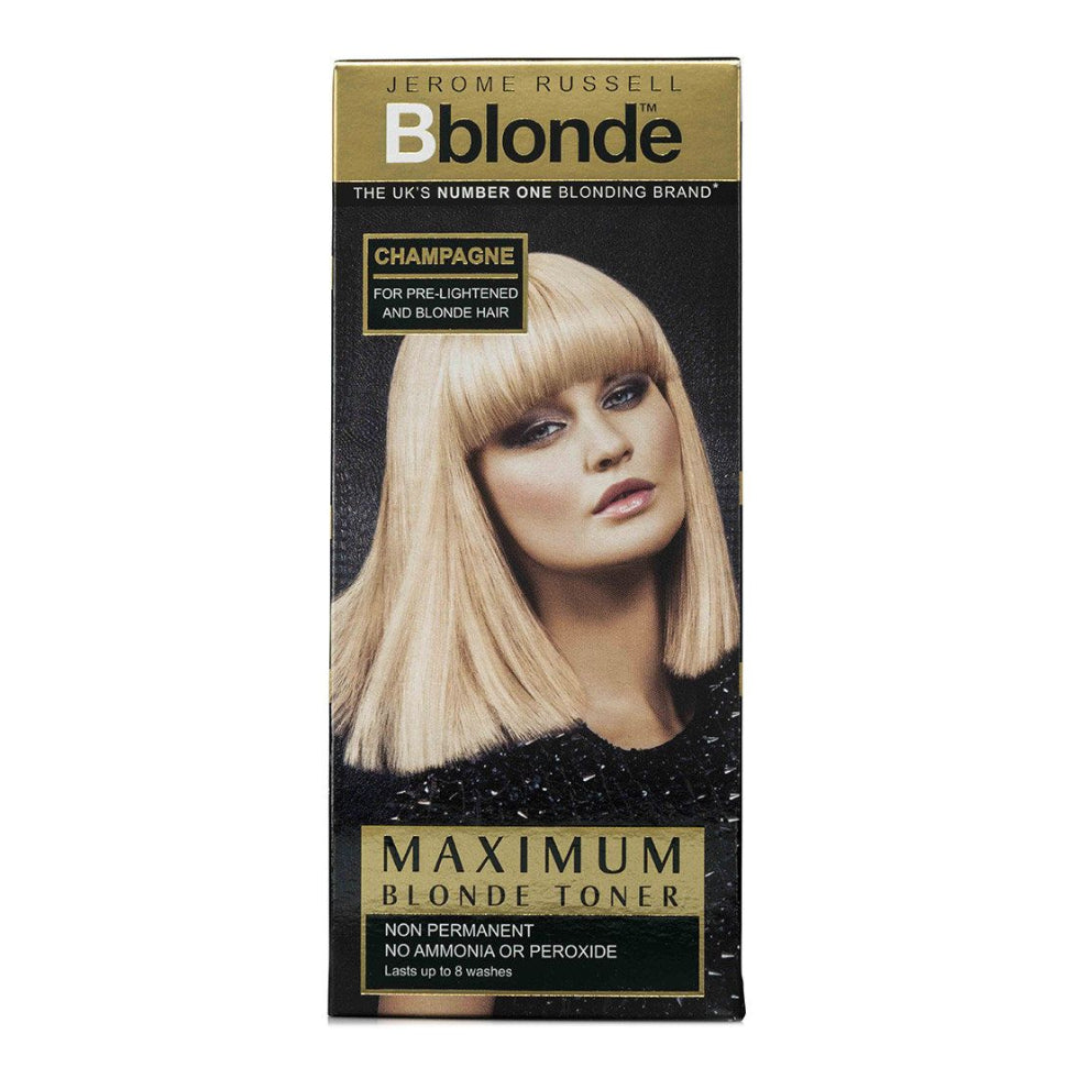 jerome russell champagne blonde toner 75ml anti brass cool blonde hair care champagne tone toner product