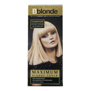 jerome russell champagne blonde toner 75ml anti brass cool blonde hair care champagne tone toner product
