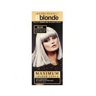 jerome russell silver blonde toner 75ml anti brass cool blonde hair care silver blonde toner product