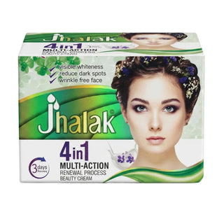 jhalak 4 in 1 multi action renewal process beauty cream 30g for moisturized radiant and smoother looking skin care