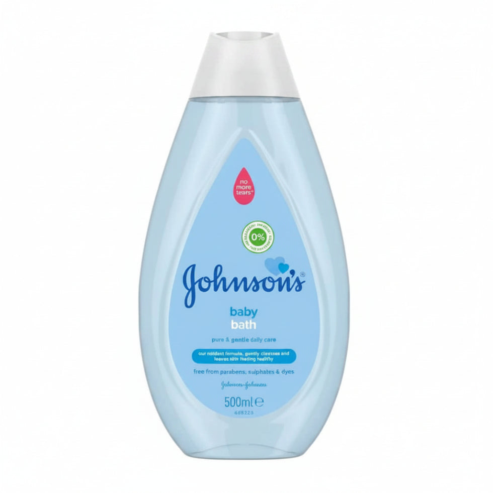 johnsons baby bath 500ml gentle pH balanced hypoallergenic wash for soft smooth clean healthy baby skin daily use
