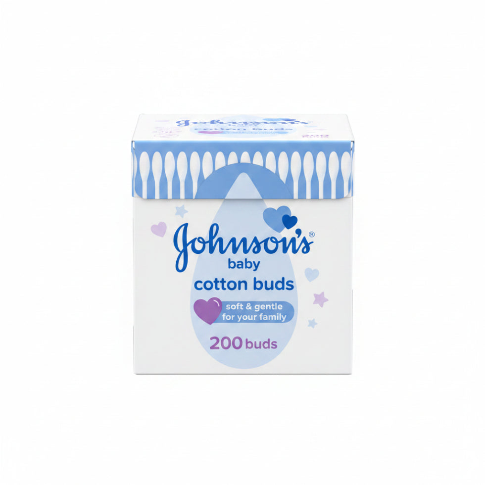 johnsons baby cotton buds 200pcs soft gentle cotton tips for baby care hygiene and family use