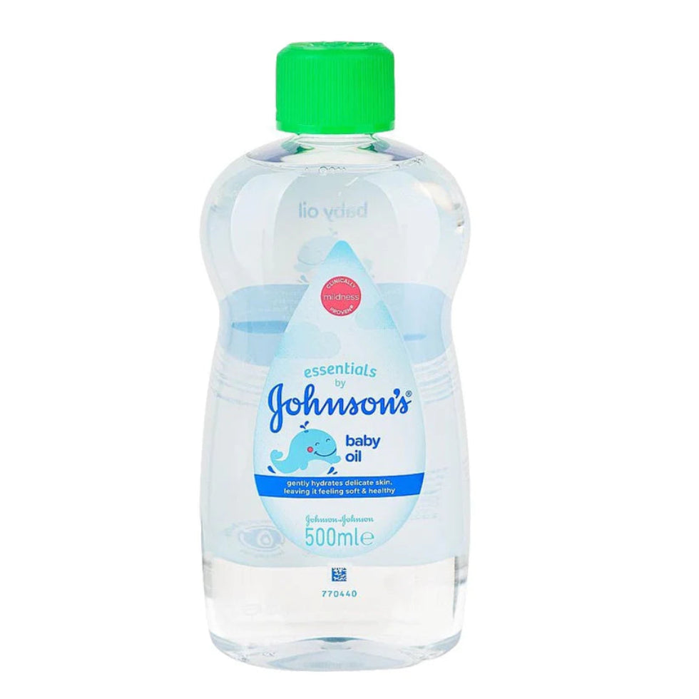 johnsons baby oil 500ml for gentle moisture lock soft smooth hydrated baby skin ideal for massage
