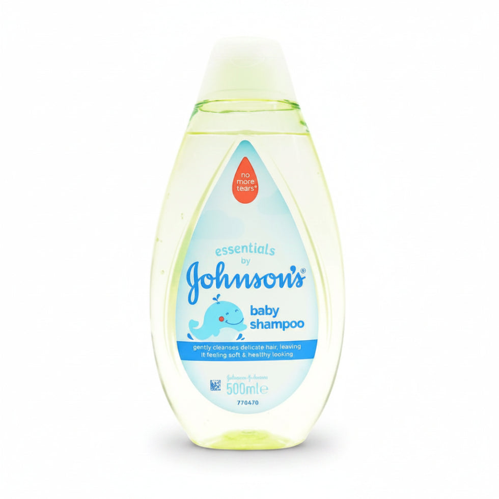 johnsons baby shampoo essentials 500ml for gentle tear free cleansing soft smooth healthy baby hair daily use