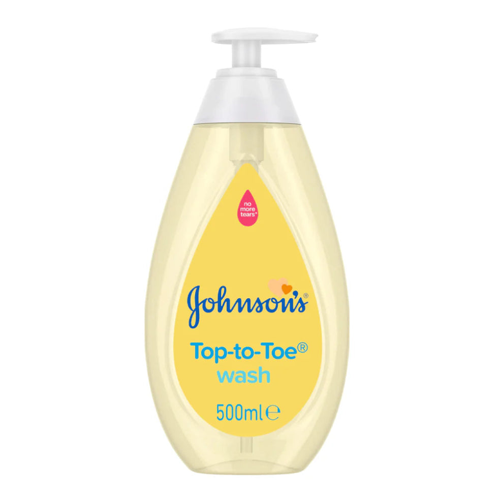 johnsons baby top to toe wash 500ml for gentle tear free cleansing soft clean healthy baby skin and hair
