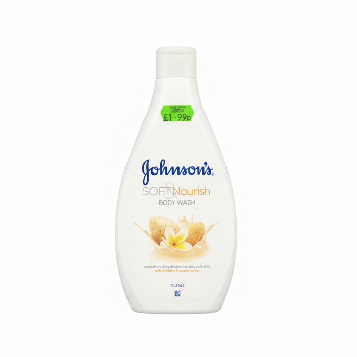 Johnson’s Soft & Nourish Body Wash 400ml | Gentle Hydration & Soft Skin