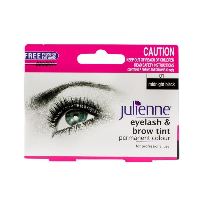 Julienne Eyelash & Brow Tint Permanent Colour | Long-Lasting Tint Kit