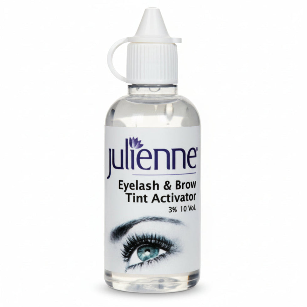 julienne eyelash brow tint activator 3 percent 10 vol professional tint developer