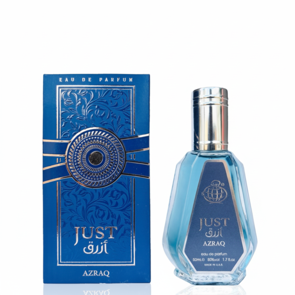 Just Azraq EDP 50ml Fragrance World aromatic spicy long lasting men perfume woody scent