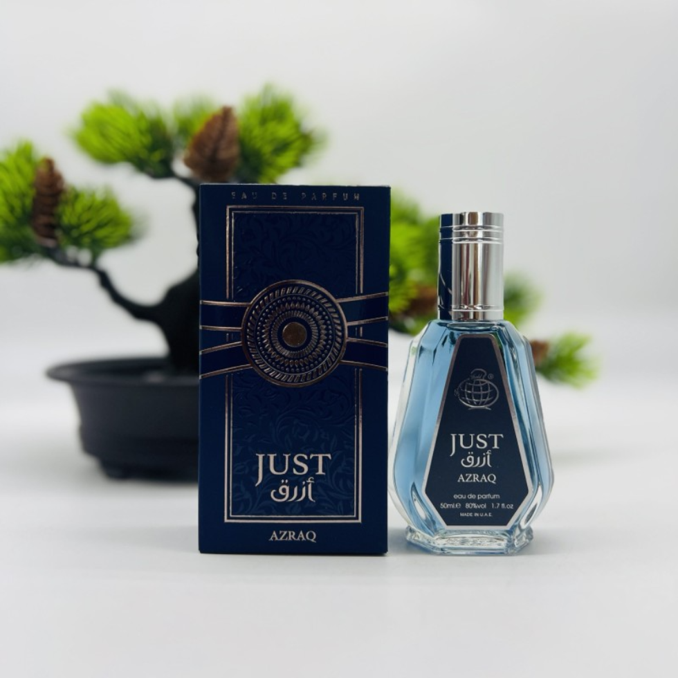 Just Azraq EDP 50ml Fragrance World aromatic spicy long lasting men perfume woody scent