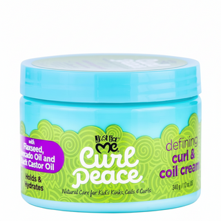 Just For Me defining curl and coil cream 340g for moisture curl definition frizz control and soft bouncy natural curls