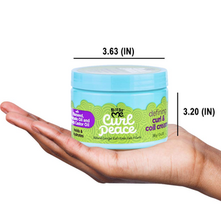 Just For Me defining curl and coil cream 340g for moisture curl definition frizz control and soft bouncy natural curls