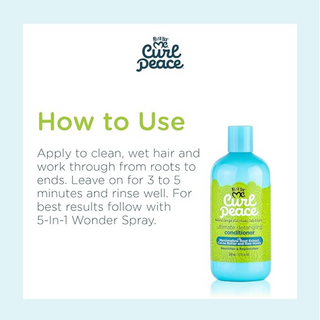 Just For Me Curl Peace ultimate detangling conditioner 355ml for soft hydrated and manageable curly hair care