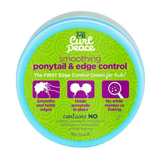 Just for me curl peace edge control 156g strong hold smoothing ponytail and edge styling gel
