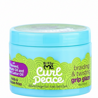 Just For Me Curl Peace braiding and twisting grip glaze 156g strong hold for neat braids twists and frizz control