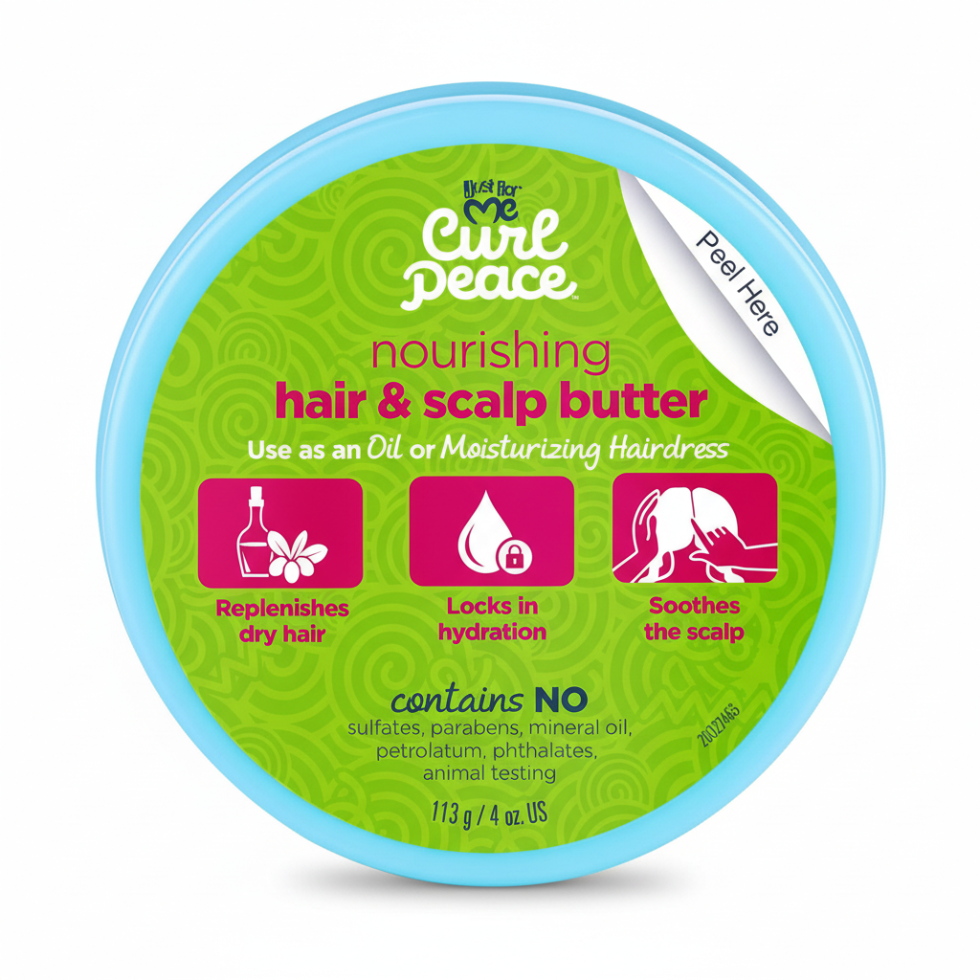 Just For Me Curl Peace nourishing hair and scalp butter 113g deep moisture for soft hydrated curls and scalp care
