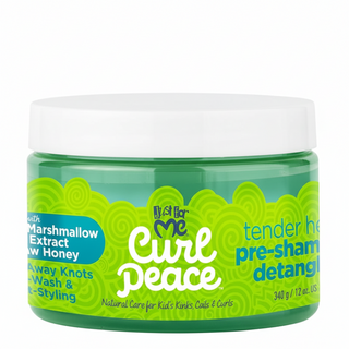Just For Me Curl Peace tender head pre shampoo detangler 340g for easy pain free detangling and soft manageable curls